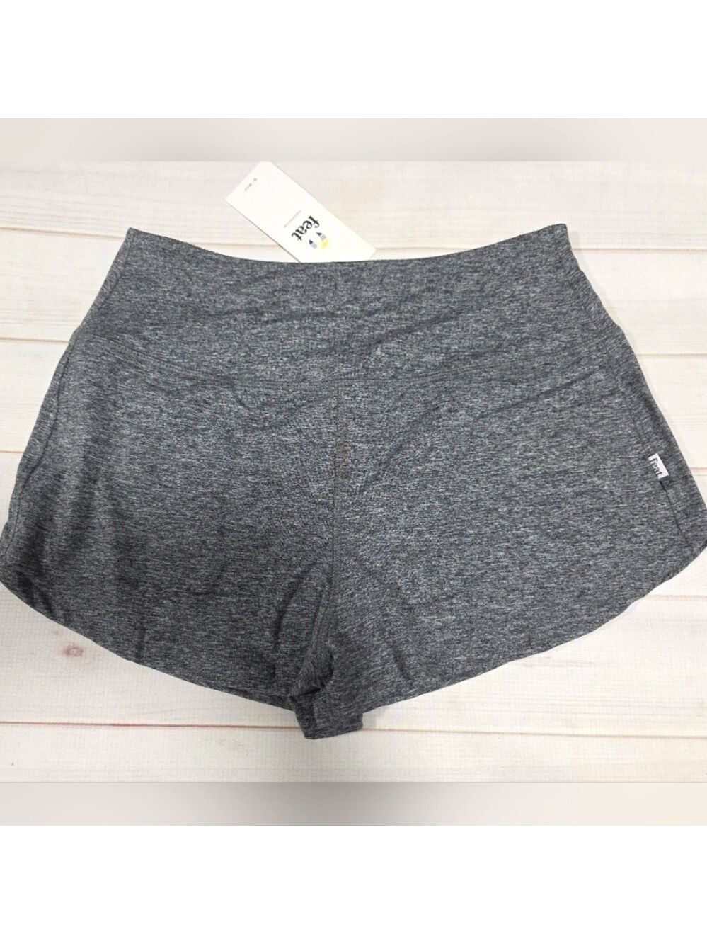 Feat The Women's Heather Gray Standard Shorts Small - New With Tags